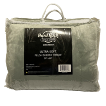 Hard Rock Hotel &amp; Casino Ultra Soft Plush Sherpa Throw Blanket 50&quot;X60&quot; B... - £38.63 GBP