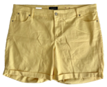 Talbots Flawless Five Pocket Yellow Boyfriend Denim Shorts Size 22WP - $27.54