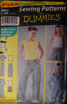Pattern 9886 (Used) Teen Pajamas Several Styles sz 3/4 - 9/10 - $5.00