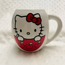 Hello Kitty I Love Apples 18oz Barrel Shaped Large 18oz Ceramic Coffee M... - £13.95 GBP