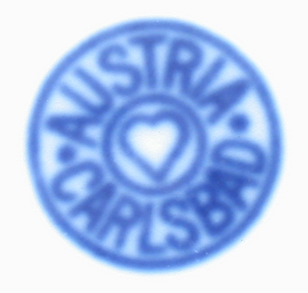 Carlsbad Blue Onion Blue & White Cup & Saucer Austria  Item image 6