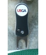 USGA White Ball Marker &amp; Divot Tool - Great Seller! Pitchfix Black - $28.16 CAD
