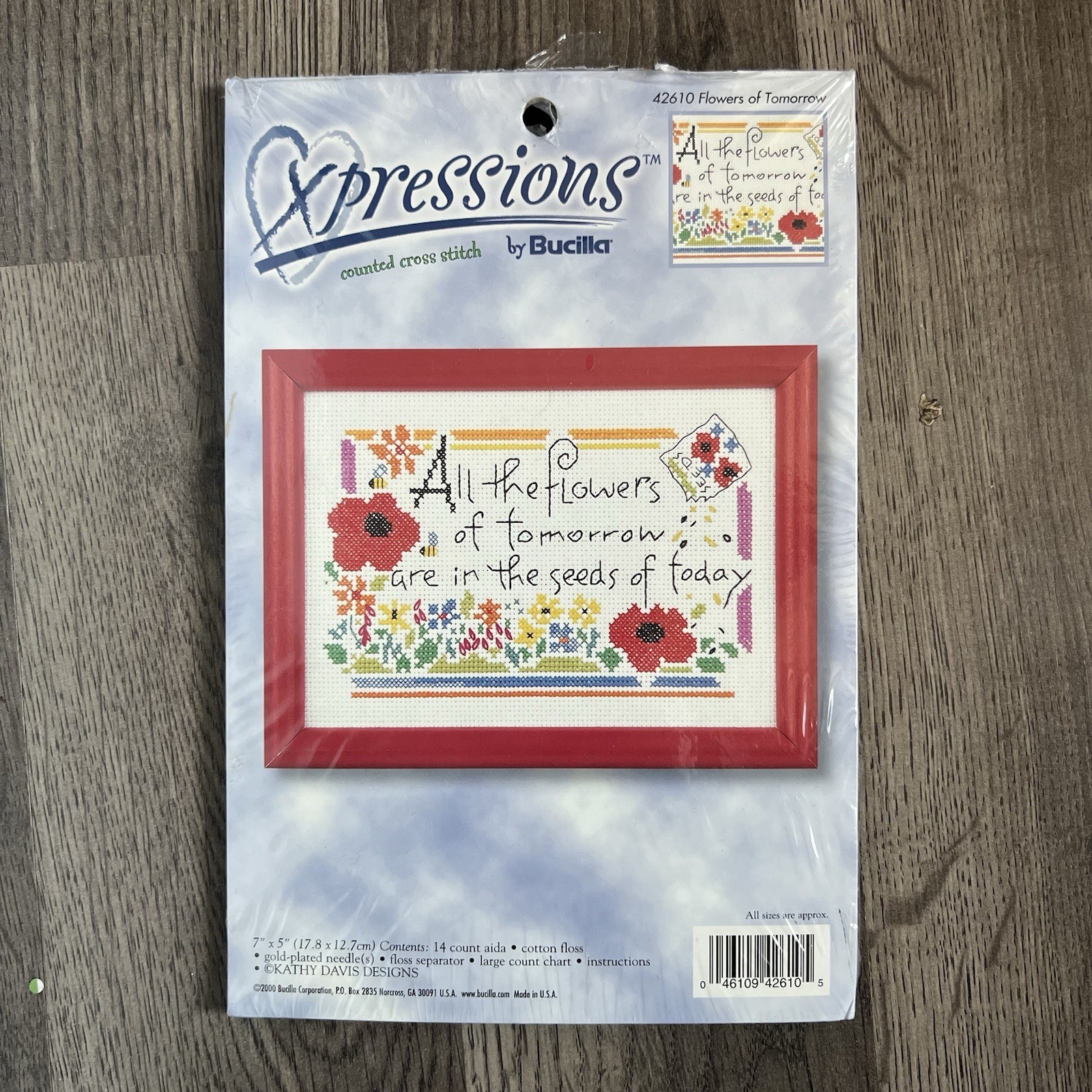 Bucilla Expressions Counted Cross Stitch Kit - Flowers of Tomorrow 42610 - $14.59