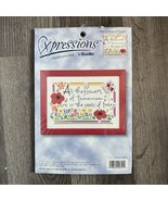 Bucilla Expressions Counted Cross Stitch Kit - Flowers of Tomorrow 42610 - $14.59