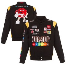 Authentic Nascar Kyle Busch JH Design M&amp;M&#39;s Full Snaps Black Cotton Jacket  - £139.82 GBP+