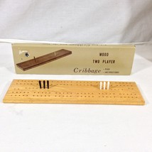 Cribbage Model B-5 Wood Board w/pegs, in original box,Made in Japan-Used. - £8.03 GBP