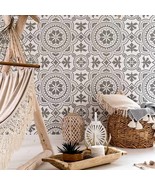 Tangier Tile Stencil – Large TILE STENCIL – Tile Stencil for Painting Fl... - $72.00 CAD