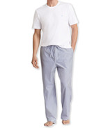 Brooks Brothers White Blue 2 Pc Shirt &amp; Lounge Pants PJ Set , M Medium 8... - £36.54 GBP