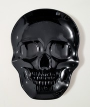 NEW Kirkland Black Skull Halloween Candy Dish 8 L x 0.9 W x 6 H in. Earthenware - £17.66 GBP