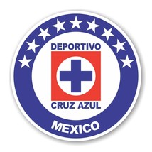 Deportivo Cruz Azul (9 Stars) Mexico Round Decal Die cut - $74.63 MXN+