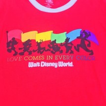 2019 Walt Disney World Red Love Comes In Every Color LGBTQIA Pride T-Shi... - £15.92 GBP