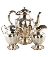 VINTAGE JUAREZ ALAMEDA STERLING SILVER COFFEE POT SUGAR AND CREAM SET! - £1,796.59 GBP