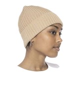 MSRP $20 Style &amp; Co Solid Shine Cuff Beanie Camel Beige Size OSFA - $11.68 CAD