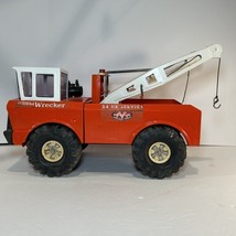 1970s MIGHTY TONKA PRESSED STEEL DOUBLE BOOM 24-HR SERVICE AA WRECKER TO... - $131.57