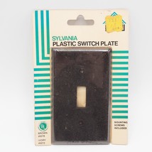Vintage Sylvania Black  Plastic Switchplate Cover NOS - £10.05 GBP