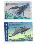 Australia 2006 WWF whales set of two stamps - $4.12 CAD