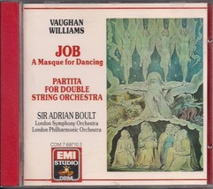 Vaughan Williams Job-A Masque for Dancing Partita / Boult CD EMI Studio EUC - £17.17 GBP
