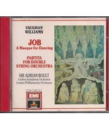 Vaughan Williams Job-A Masque for Dancing Partita / Boult CD EMI Studio EUC - £16.90 GBP
