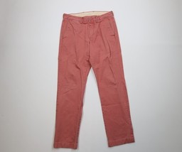 J Crew Mens 29x30 Distressed Urban Slim Fit Stonewash Chino Pants Reddis... - $34.60