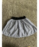 Brandy A Line Mini Skirt Elastic Waist Blue White Striped Lined Size Sma... - $221.82 MXN