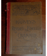 Harvey&#39;s Revised English Grammar Antique School Book 1878 Over 145 Years... - £6.96 GBP