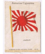 Japan Flag Kensitas Cigarettes Silk Trade Card - £3.10 GBP