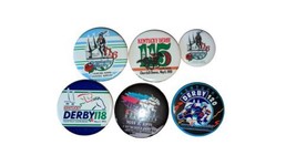 Lot of 6 Vintage Kentucky Derby 1989-1994 Pinback Pin Button  - £15.01 GBP
