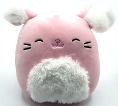 Squishmallow Bop the Tie Pink Bunny Rabbit Plush Stuffed Kelly Toy 2021  5&quot; - £19.61 GBP