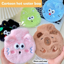 High Quality 400ML Plush Hot Water Bag Cartoon Cat/Capybara Design Explo... - $25.99