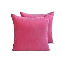 Fuchsia Pink Luxury - Fuchsia Art Silk Throw Pillow Cover - $18.70+