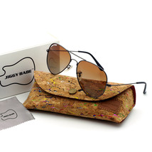 Top Brand Name Aviator Sunglasses Polarized Gradient Brown Tea Retro 3025 Metal - £15.97 GBP