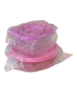 Tupperware Fresh N Cool Bowl #5056 Lilac Lid 470ml &amp; Modular Fuchsia Bow... - $366.72 MXN