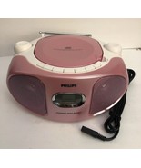PHILIPS AZ102C/37 AM/FM RADIO BOOMBOX In Pink/White W Fixer Upper CD-SUP... - $277.08