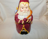 Father Christmas Cookie Jar 12 Inches Tall Block Gear MTK5529 - $12.99