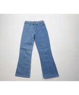 Vintage 70s Streetwear Boys 14 Distressed Wide Leg Bell Bottoms Jeans Bl... - €51,19 EUR