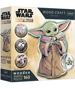 NEW Trefl Jigsaw Wooden Shaped Puzzle 160 Pieces 20185 Grogu Star Wars - $32.67 CAD