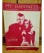 My Happiness 1933 Sheet Music Peterson/Bergantine Featuring Jon  &amp; Sondr... - $19.14 CAD