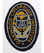 OAKWOOD COLLEGIATE INSTITUTE SEW ON PATCH SCHOOL EDUCATION CANADA VINTAG... - €13,05 EUR
