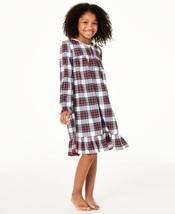allbrand365 designer Little &amp; Big Kids Girls Matching Nightgown,Plaid,6-7 - £21.02 GBP