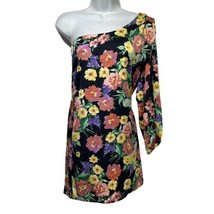 audrey 3+1 karina floral one shoulder Mini Bodycon dress Size S - $24.74