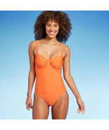Women&#39;s Shirred Underwire Medium Coverage One Piece Swimsuit Kona Sol Or... - $14.84