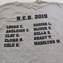 Gildan Heavy Cotton BRAVE EAGLE BOTS Men's Gray Cotton Blend Graphic T-Shirt XL image 9