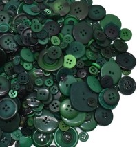 50 Resin Buttons Colorful Army Greens Jewelry Making Sewing Supplies Ass... - $6.92