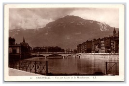 RPPC View of Isère and the Alps Grenoble France UNP Postcard Z4 - £3.07 GBP