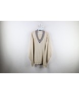 Vintage 90s CP Company Massimo Osti Mens XL Blank Ribbed Knit V-Neck Sweater - $128.65