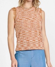 Current Air nadia lace trimmed sleeveless sweater in Multi Rust - size S - £31.22 GBP