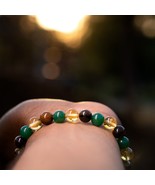 Natural Reiki Healing Crystal Bracelet For Money, Success &amp; Prosperity~B... - $31.95