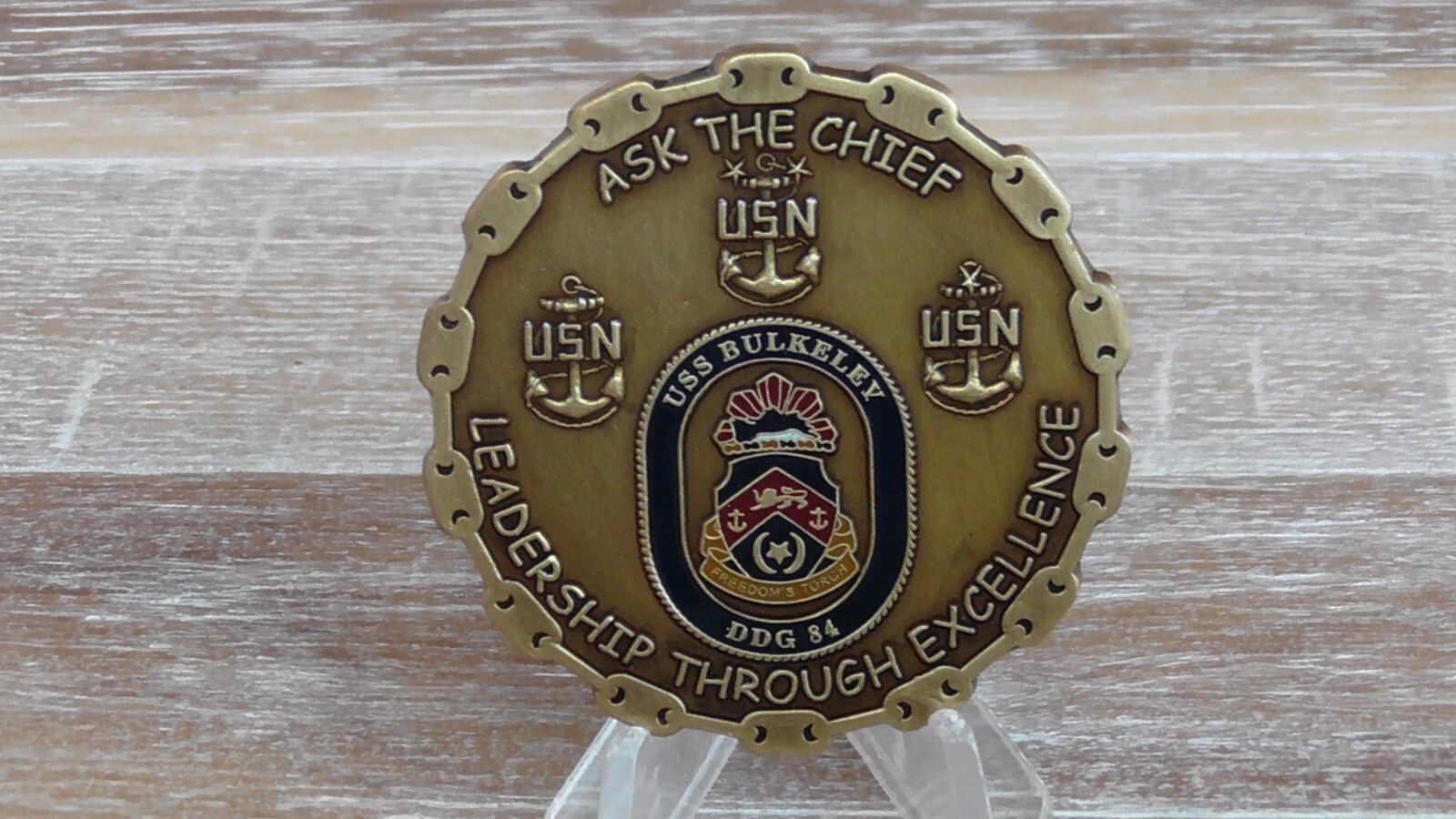USN USS Bulkeley DDG 84 CPO Challenge Coin #322Y - $34.64