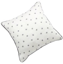 Chaps Home &quot;Allistair&quot; Throw Pillow Size: 18 X 18&quot; New Ship Free White/Navy Blue - £71.93 GBP