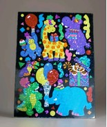 Vintage SandyLion Maxi Prismatic Party Safari Zoo Animals Sticker - $34.65